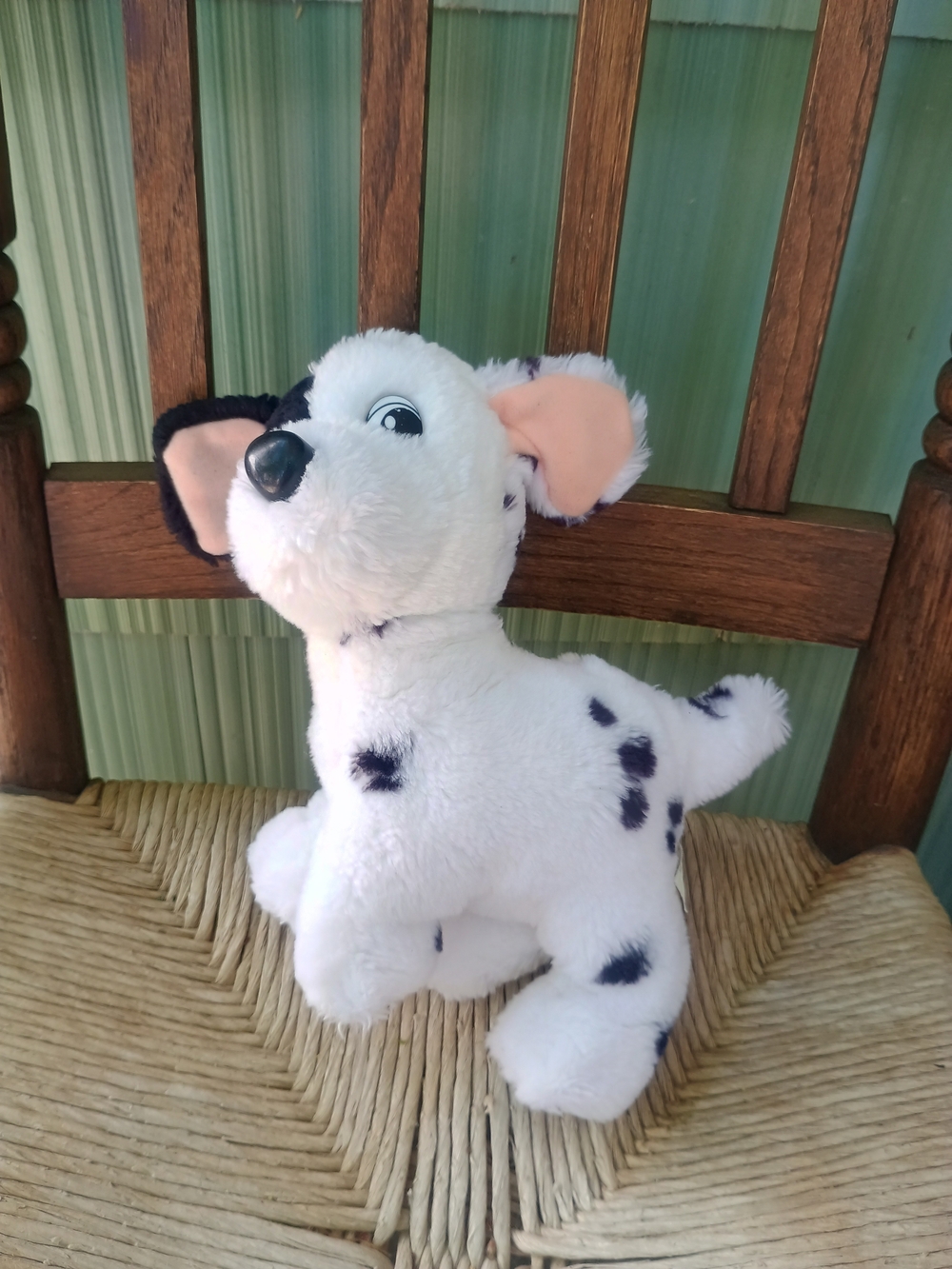 Vintage Mattel 1991 Disney Dalmatian Puppy Dog Stuffed Toy plush white black 8in - Picture 3 of 13
